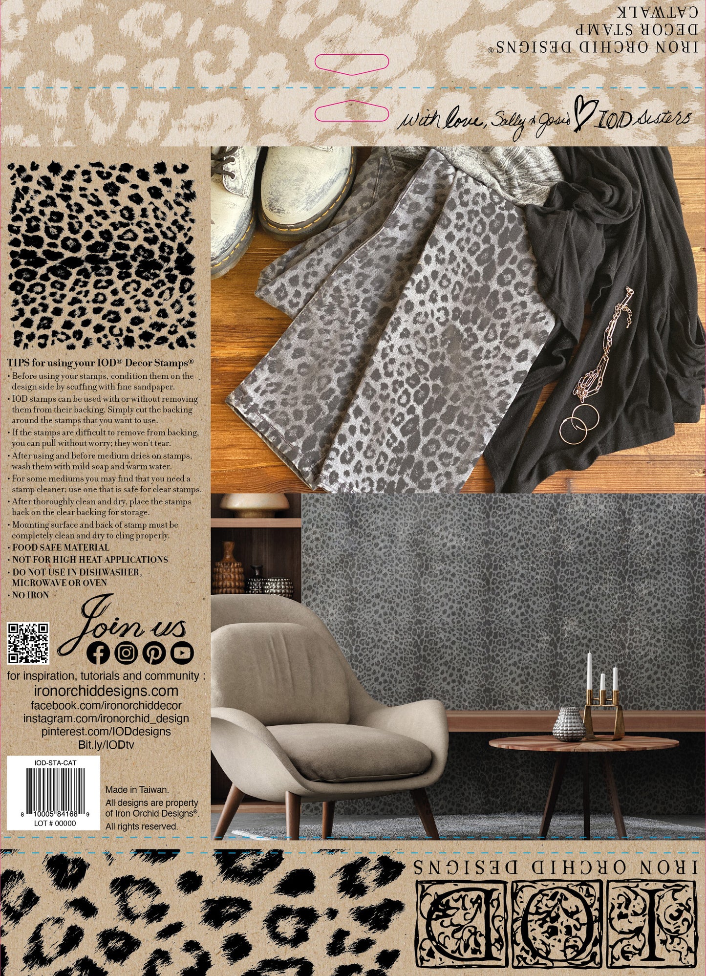 CATWALK ~ RETIRED~ IOD Decor Stamp