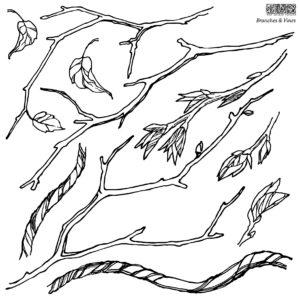 BRANCHES & VINES ~RETIRED~ IOD Decor Stamps