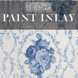 TROMPE L'OEIL BLEU IOD PAINT INLAY 12X16 PAD by IOD - Iron Orchid Designs -