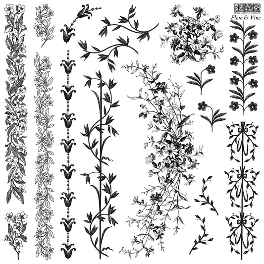 FLORA & VINE DECOR STAMP 12X12