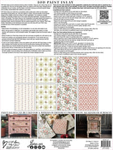 Load image into Gallery viewer, Lattice Rose IOD PAINT INLAY 12X16 PAD by IOD - Iron Orchid Designs -