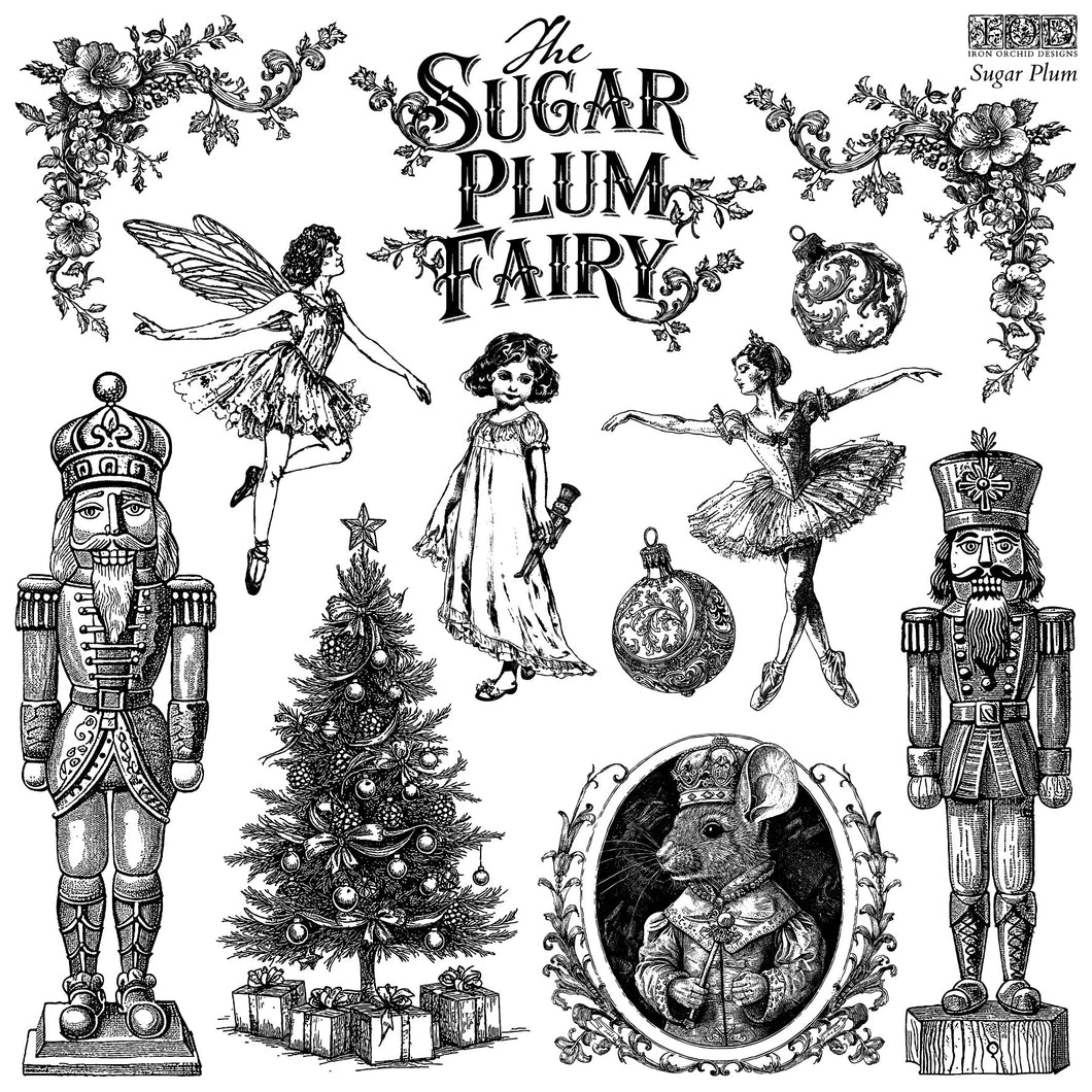 SUGAR PLUM 12X12 IOD STAMP™