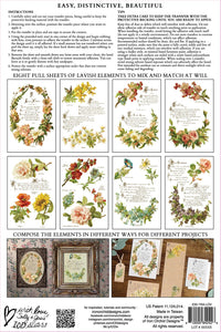 Lover of Flowers, 8 Sheets ~ IOD Decor Transfer