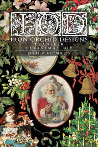 CHRISTMAS JOY IOD TRANSFER 8X12 PAD™