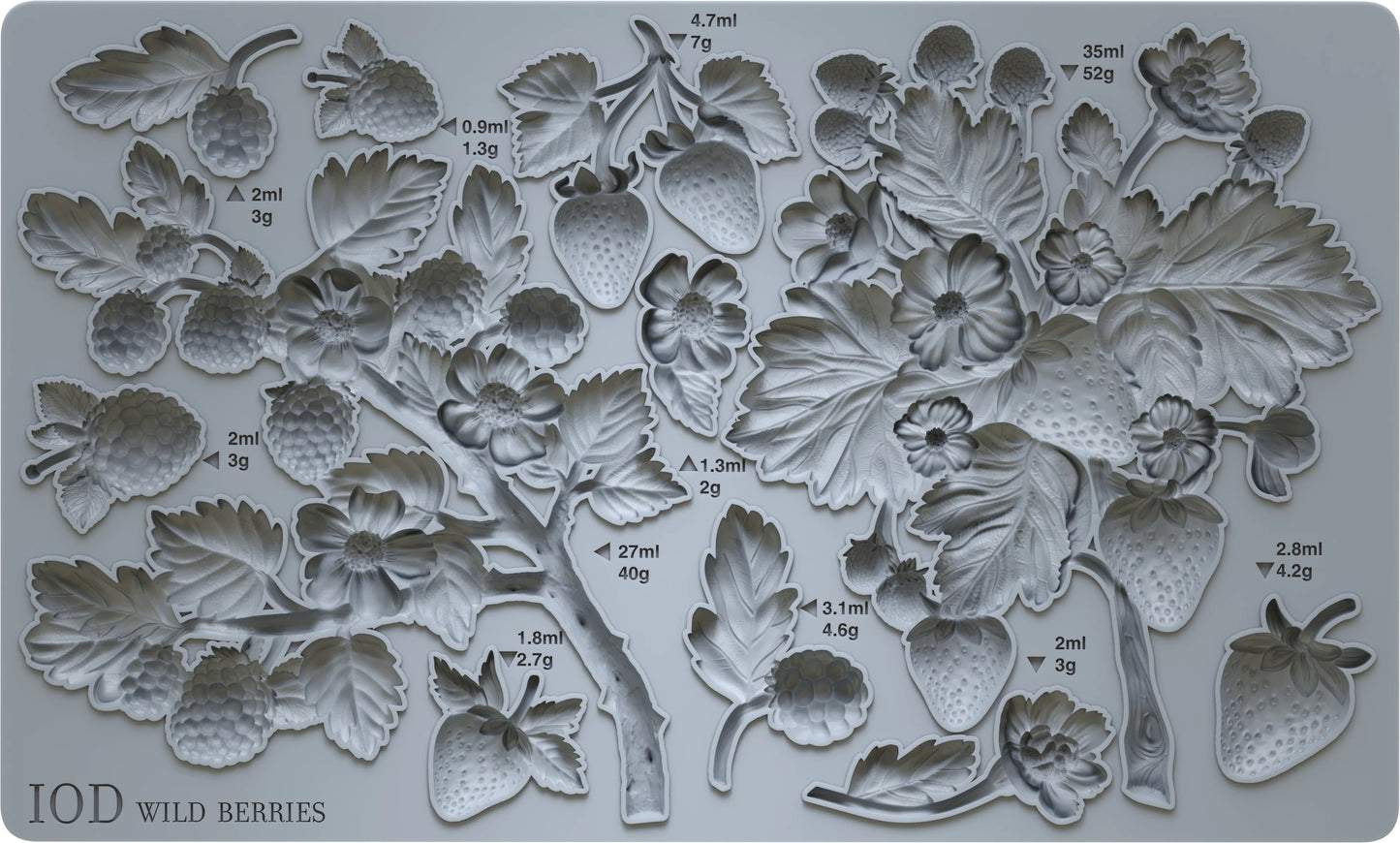 WILD BERRIES 6X10 IOD MOULD