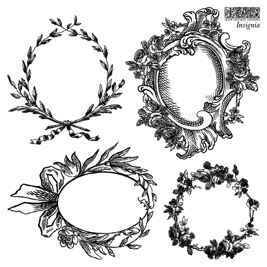 INSIGNIA~ IOD Decor Stamps