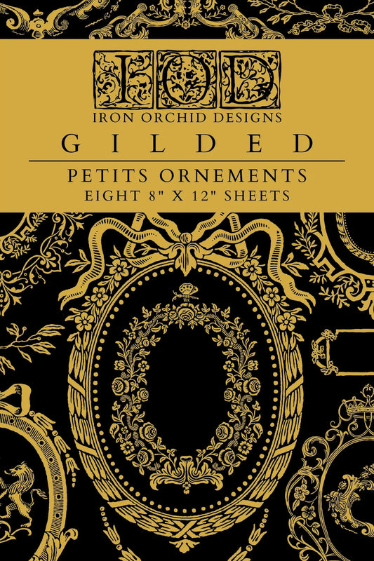 PETITS ORNEMENTS GILDED FOIL TRANSFER 12X16 PAD