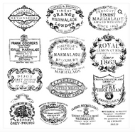 CROCKERY 12×12 ~ IOD Decor Stamp
